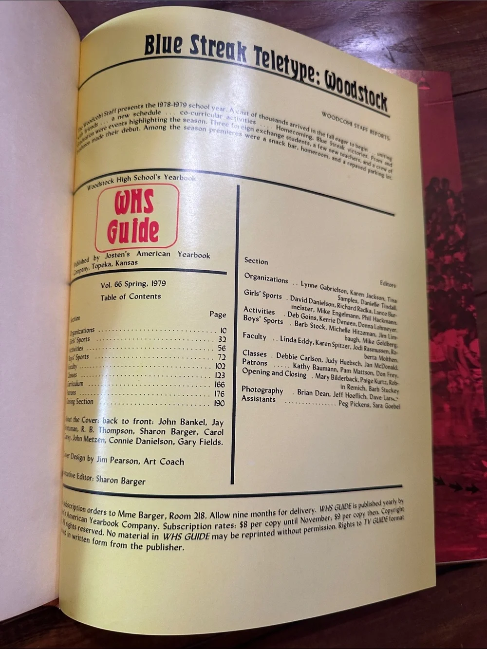Vintage 1979 Woodstock HS Yearbook TV Guide Cover + Party Flyer